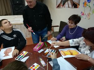 Художественная выставка и мастер-класс