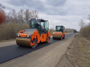 Снежинск. Ремонт автомобильной дороги за КПП №2