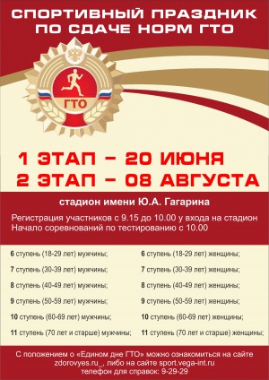 Сдача норм ГТО