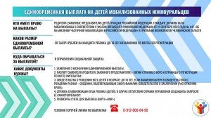 Министерством социальных отношений Челябинской области подготовлены памятки по мерам социальной поддержки в связи с проведением специальной военной операции